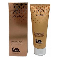 LA MISO Маска - пленка от черных точек с муцином улитки. Premium Jigott&LA MISO, 180 мл.