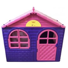 Домик Doloni Детский со шторками 02550/10, фиолетово-розовый