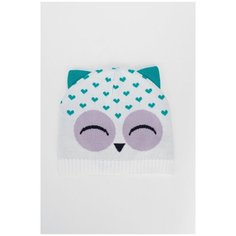 Шапка Marhatter размер 50-52, белый/малиновый