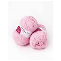 Пряжа из троицка "Подмосковная" (2 мотка), 250м. 100г, 20-Розовый Троицкая камвольная фабрика