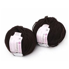 Пряжа Рельефная (2 мотка), 135м. 50гр., пехорка, 17-Шоколад