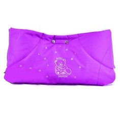 Муфта на ручку коляски из овечьей шерсти Oxford 600D (сиреневая) RT