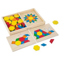 Первые навыки Melissa & Doug Трафарет с блоками на досках 29