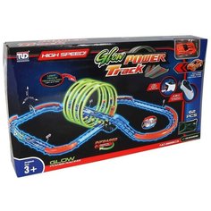 1toy NEOTRACK автотрек 62 детали светящийся ИК управление в компл 1 машинка с акб Т21043