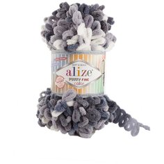 Пряжа Alize Puffy Fine Color, 100 г, 14.5 м, 5925