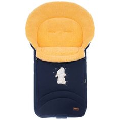 Конверт-мешок Nuovita Tundra Pesco меховой 90 см темно-синий