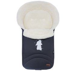 Конверт-мешок Nuovita Tundra Bianco меховой 90 см пепельный