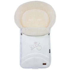 Конверт-мешок Nuovita Tundra Bianco меховой 90 см белый