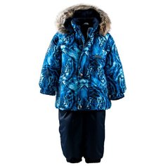 Комплект с полукомбинезоном KERRY Zoomy K17415 (6350/8000) размер 80, синий/голубой