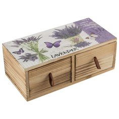 Шкатулка "Лаванда", 24х12х9 см Волшебная Страна