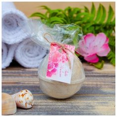 Добропаровъ Шипучая бомбочка из гималайской соли "Любви и нежности" с эфирным маслом лаванды, 140 гр