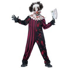 Костюм Кровожадный клоун детский California Costumes M (8-10 лет) (комбинезон, воротник, маска с волосами)