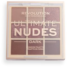 REVOLUTION Палетка теней Ultimate Nudes dark
