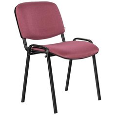 Стул EasyChair Rio Изо (ткань, металл черный), металл/текстиль, цвет: бордовый