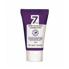 May Island Очищающая пенка с коллагеном 7 Days Secret 4D Collagen Cleansing Foam, 30мл