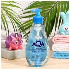 AQA baby Средство для купания малыша и шампунь 2 в 1, 250 мл