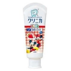 LION Детская зубная паста Lion kids, укрепляющая, клубника, 60 г