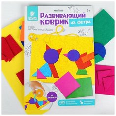 Школа талантов Коврик из фетра развивающий "Мировые головоломки"