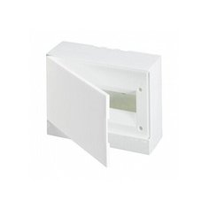 Распределительный шкаф Basic E, 12 мод., IP40, навесной, пластик, белая дверь, с клеммами | код. BEW401212 | ABB