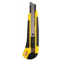 Нож с сегмент. лезвием 18мм ABS пласт. обрезинен. корпус REXANT 12-4901