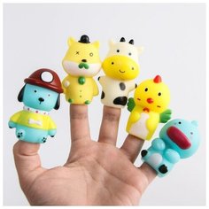 Развивающая пальчиковая игрушка «Малыши», 5 шт 4754432