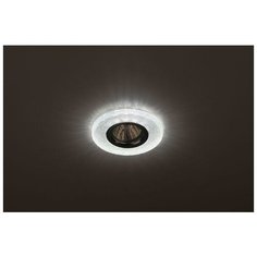 Светильник DK LD1 WH декор со светодиод. подсветкой GU5.3 220В 50Вт прозр. ЭРА Б0018775 ERA