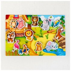 Липучки "Кто где живёт" (головоломка) Лесная мастерская