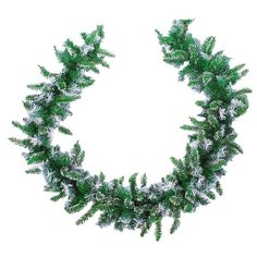 Хвойная гирлянда "Иней" d-34 см, 220 веток Зимнее волшебство