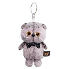 Мягкая игрушка-брелок «Кот Басик с бантиком-бабочкой», 12 см Basik&Co