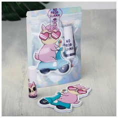 Набор "Лама", бальзам для губ, блокнотик Art Fox