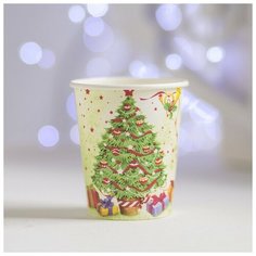 Стакан бумажный «Новогодняя ёлочка», набор 6 шт. Страна Карнавалия