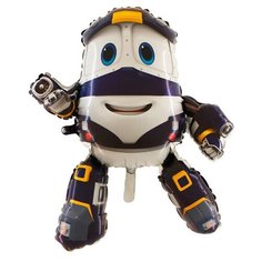 Шар фольгированный 35" «Робот-поезд Кей» Grabo Balloons