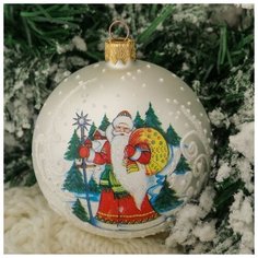 Шар "Дед Мороз" 8,5 см Elita
