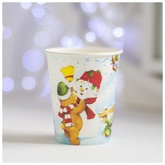 Стакан бумажный «Лепим снеговика», набор 6 шт. Страна Карнавалия