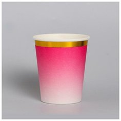 Стакан бумажный «Акварель», 250 мл, набор 6 шт. Страна Карнавалия