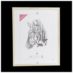 Фоторамка дерево 40х50 (1300) (пластиковый экран) Зебра