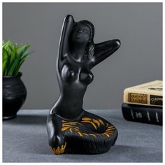 Подставка для мелочей "Египтянка" черная, 14х14х24см Хорошие сувениры