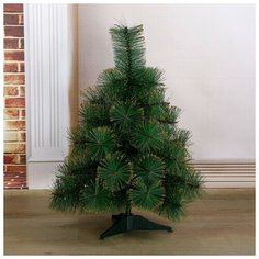 Кедр золото 60 см, d иголок 10 см, d нижнего яруса 48 см, 35 веток, пласт подставка Зимнее волшебство