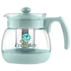 Чайник заварочный MENTOLO, 950 мл из жаропрочного стекла с фильтром из нерж стали (009368) Mallony