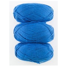 Пряжа Пехорка Школьная, 100 % акрил, 50 г, 150 м, 3 шт., 15 темно-голубой