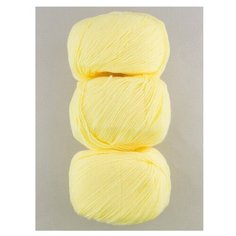 Пряжа Пехорка Детский каприз Fit, 100 % акрил, 50 г, 225 м, 3 шт., 53 светлый желтый