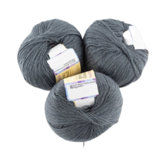 Пряжа Пехорка Детский каприз трикотажный 3, 50 % шерсть, 50 г, 400 м, 3 шт., 393 светлое моренго