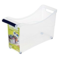 Набор контейнеров для хранения, на колесах с ручкой, 10 л, 3 шт, 16,2 х 46,2 х 27,2 см Вселенная Порядка