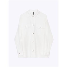 Рубашка Emka Fashion, размер 48, молочный