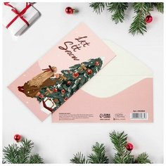 Конверт для денег Let it snow, 16,5 × 8 см (10 шт) Дарите счастье