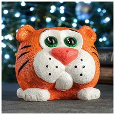 Копилка "Тигра Рыжик" 14х14х12см новогодний Хорошие сувениры