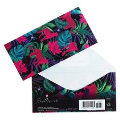 Конверт для денег "Универсальный" гепарды, цветы, тиснение (5 шт) Арт & Дизайн