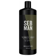 Sebastian Professional Шампунь для ухода за волосами, бородой и телом The Multitasker 3 в 1, 1000 мл