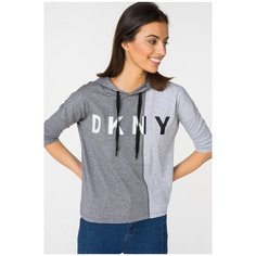 Худи DKNY, размер 40/42, серый