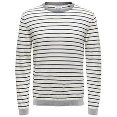 Джемпер ONLY & SONS , размер 52/XL , звездно-белый